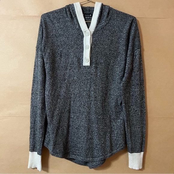 Smartwool | Shadow Pine Hoodie Sweater Pullover Merino Wool Knit Henley Size S - Picture 1 of 9